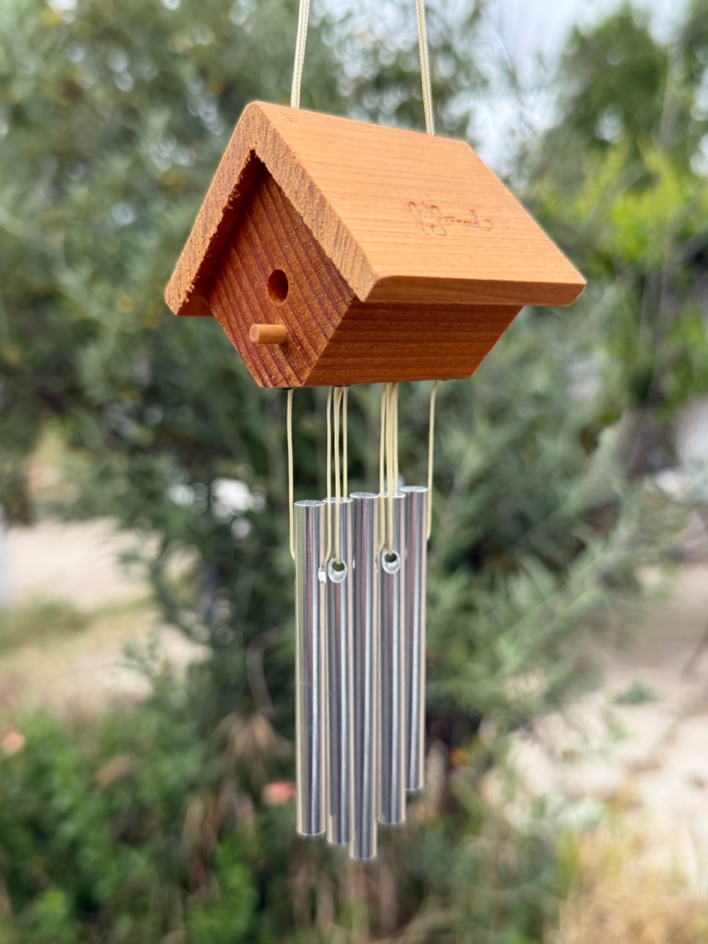 Birdhouse Mini Wind Chime by John Stannard for The Nature Company